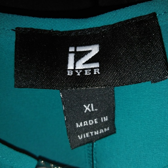 IZ Buyer (Kohls) Turquoise blouse - Picture 6 of 6